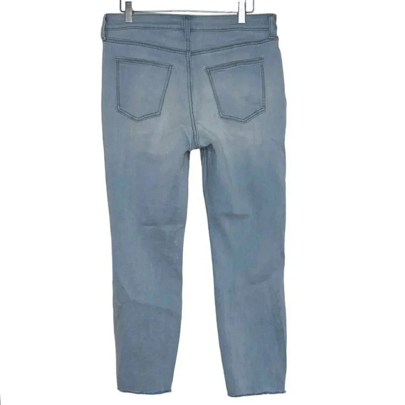 LC Lauren Conrad high rise skinny ankle size 12 light blue distressed jeans - Picture 2 of 8